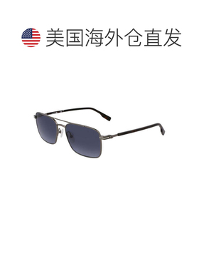 自营Lacoste Sunglasses Aviator Full Rim, Gunmetal Frame And