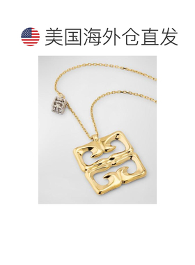 1h可退 【美国直邮】Givenchy 4G液体金色吊坠项链 饰品 流行首饰