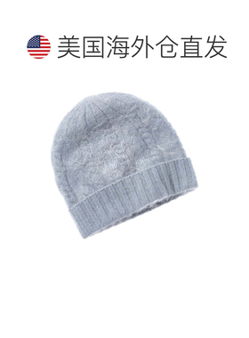 自营sofiacashmereSofifacashmere拉绒羊绒矮胖线帽子-蓝色 美国