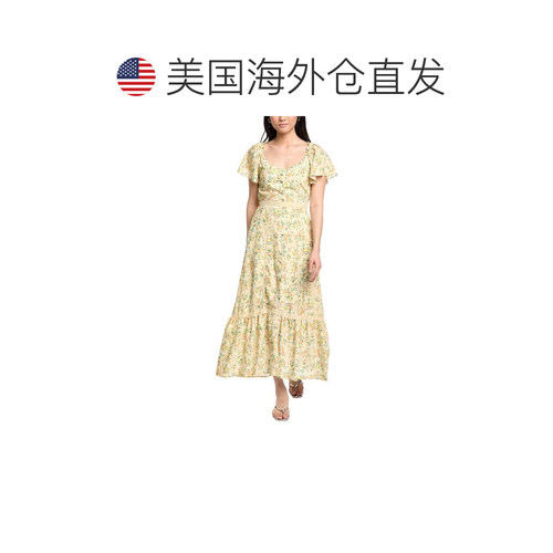 自营Lost + Wander Earth Angel Maxi Dress - yellow 美国奥莱直 - 图1
