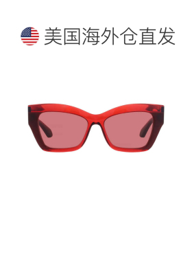自营salvatore ferragamoFerragamo Red Cat Eye Ladies Sunglass