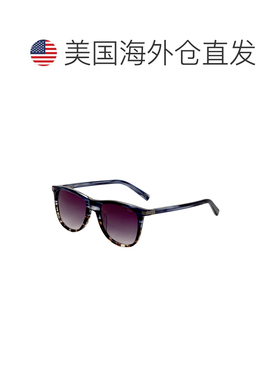 自营Tumi Men's 53mm Blue Havana Gradient Sunglasses - blue h
