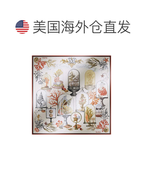 自营max mara印花真丝斜纹围巾-灰色 美国奥莱直发配饰方巾