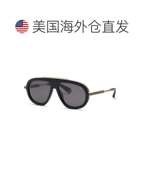 自营Philipp Plein Sunglasses Aviator Full Rim, Shiny Black/g