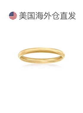 自营 Ross-Simons 女士 2 毫米 14 克拉黄金结婚戒指 - 黄色 美国