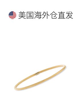 Ross-Simons Italian 14kt Yellow Gold Textured Bangle Bracele