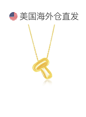 自营simonaSterling Silver, Bubble 'I' Initial Necklace - Gol