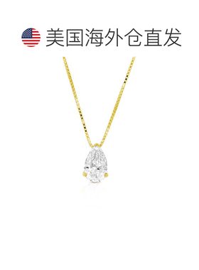 自营vir jewels1 cttw Pear Lab Grown Diamond Solitaire Pendan