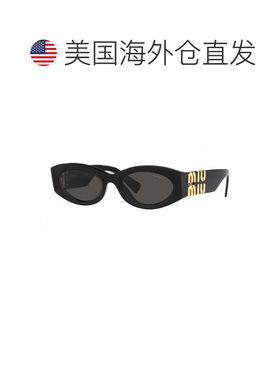 自营miu miuMU11WS 1AB5S0黑色/深灰色-黑色 美国奥莱直发