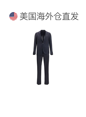 自营Lardini Cotton Two-Piece Men's Suit - blue 美国奥莱直发
