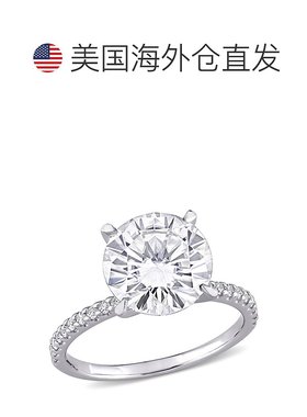 美国直邮Julianna B女士首饰戒指银色镶钻质感简约时尚气质百搭