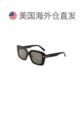 自营Tom Ford女士54mm太阳镜-黑色 美国奥莱直发