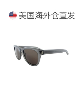 自营saint laurent圣罗兰SL CLASSIC2 TYP女士方形太阳镜-灰色哈