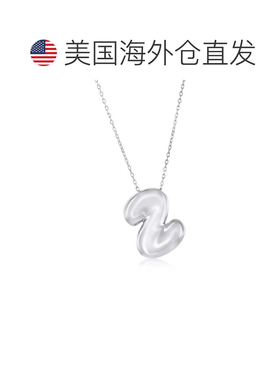 自营simonaSterling Silver, Bubble 'R' Initial Necklace - sil