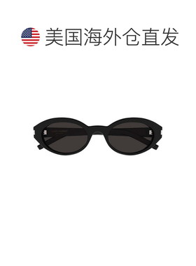 自营saint laurent黑色SL 567醋酸几何太阳镜-黑色 美国奥莱直发