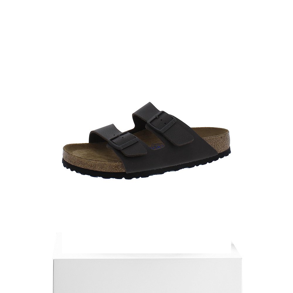 birkenstockArizona BS 女式皮革鞋床拖鞋 - 巧克力色 【美国奥莱 - 图3