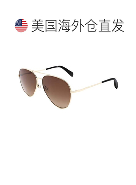 自营rag & boneRag&Bone中性款59毫米哈瓦那金太阳镜-哈 美国奥
