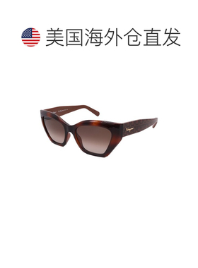 自营salvatore ferragamoFerragamo女士SF1043S 54mm太阳镜-棕色