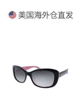自营 Kate Spade KS Claretta/P/S 3H2 女士矩形太阳镜 - 黑色 粉