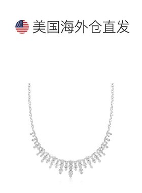 自营Ross-Simons Diamond Fringe Necklace in Sterling Silver -