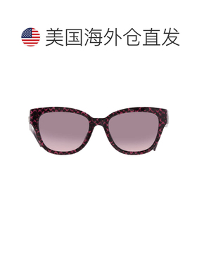 自营Coach Grey Rose Gradient Butterfly Ladies Sunglasses HC8