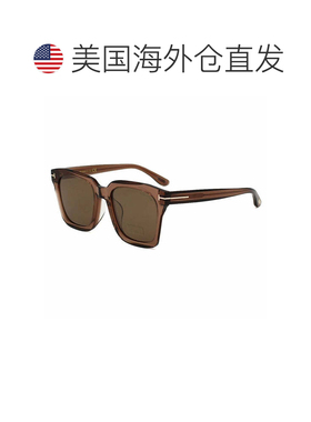自营Tom Ford Sunglasses Square Full Rim, Transparent Brown F