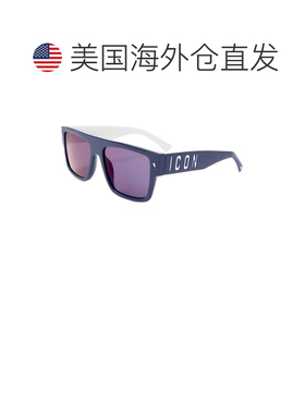 自营Dsquared2 Men's 56 mm Blue Sunglasses - blue white 美国