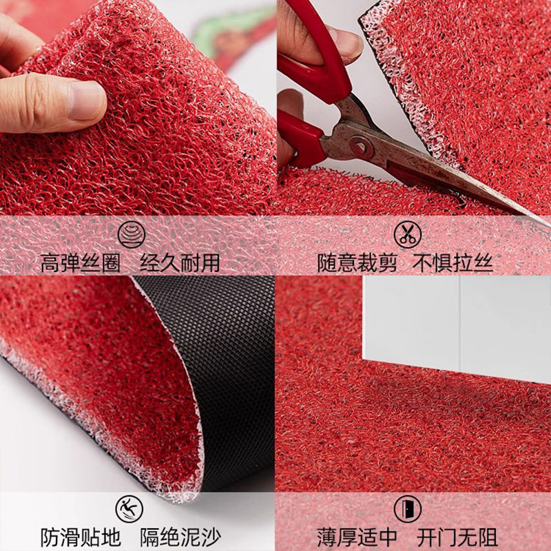 新中式入户门地垫门垫喜庆门口地毯入门红色结婚脚垫进门家用丝圈,淘宝优惠券,粉丝福利购,淘宝优惠卷