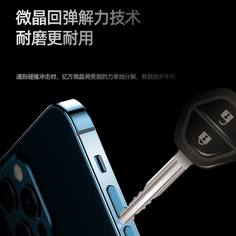 iphone12边框膜全包四角13透明苹果12pro侧边膜ip12promax磨砂软膜mini水凝贴膜十二保护膜手机侧面边框贴纸 - 图2