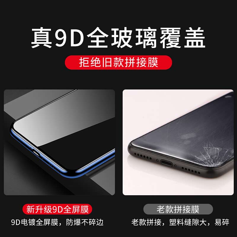 适用苹果15pro钢化膜iPhone13屏保膜11手机膜14promax全屏覆盖防摔XS抗蓝光xsmax全包防偷窥贴膜15高清防指纹 - 图1