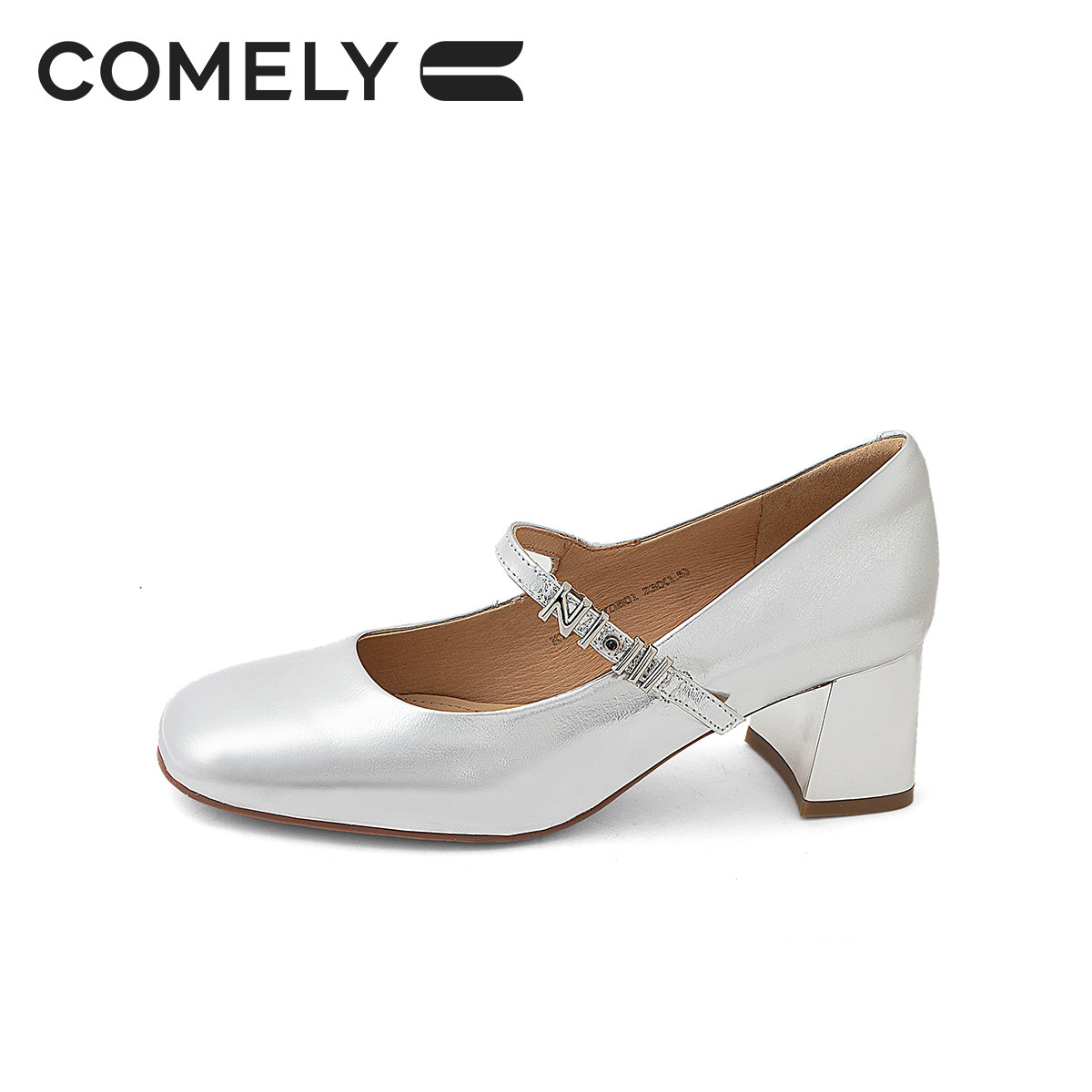 康莉商场同款粗跟玛丽珍鞋女2024秋季新款法式复古方头通勤高跟鞋,淘宝优惠券,粉丝福利购,淘宝优惠卷