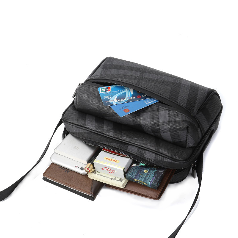 2020新款休闲真皮复古商务斜挎包 KAFFA KALDI男士包袋