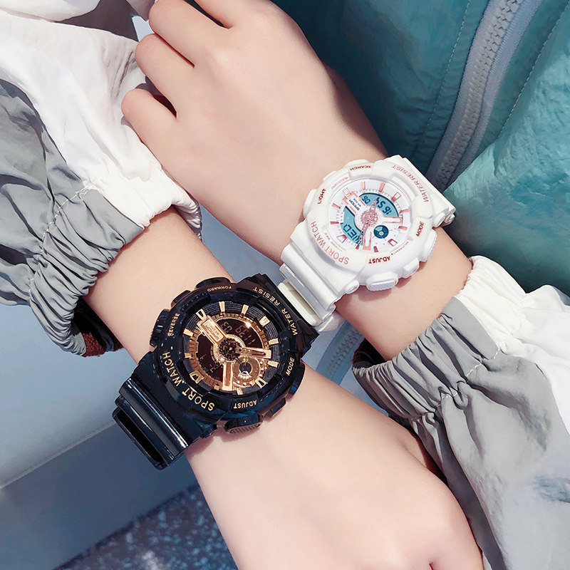 七夕电子情侣情侣款一对简约独角兽 古西雅国产腕表