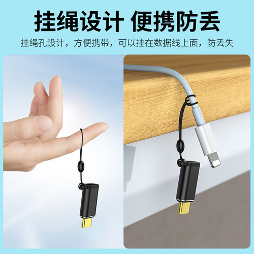 适用苹果iphone15Pro快充转换头lightning母转USB-C公PD转接头15promax转换器充电Typec数据线15plus闪充正品 - 图3