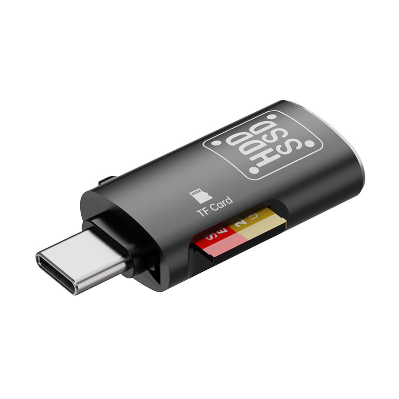 手机tf读卡器U盘otg转换器适用苹果15promax华为typec转接头iPhone14plus车载两用sd扩展连接读取内存卡13Pro