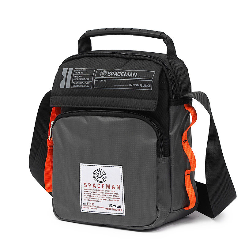 休闲小包包2023新款潮牌男士帆布包 斯帕曼箱包男士包袋