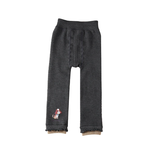 Леггинсы, осенние штаны, хлопковое утепленное термобелье для раннего возраста