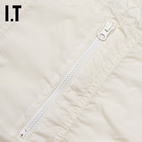 IT SJYP女装连帽长外套新品时尚休闲字母印花拉链薄外套JM110WXI - 图3