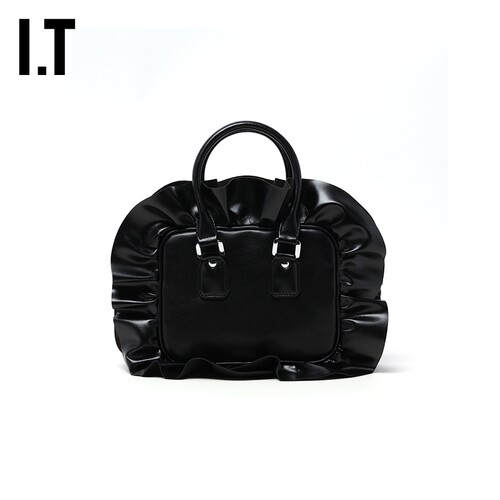 IT CDG COMME des GARÇONS GIRL女款手提包甜酷木耳边饰手拎包 - 图0
