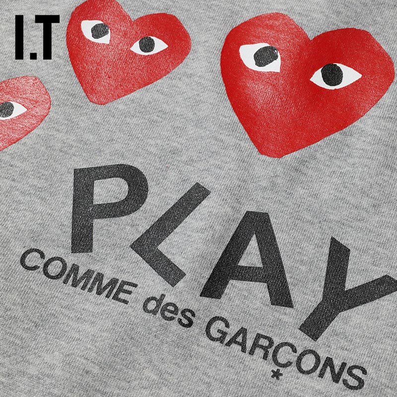 IT CDG PLAY COMME des GARCONS川久保玲女连帽拉链卫衣红色爱心