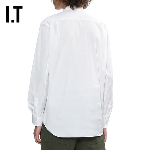 IT CDG COMME des GARCONS SHIRT男装彩色字母布贴缝饰长袖衬衫 - 图2