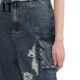 ITGROUNDZERO workwear denim wide-leg pants