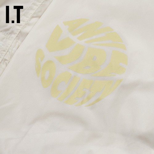 IT SJYP女装连帽长外套新品时尚休闲字母印花拉链薄外套JM110WXI - 图2