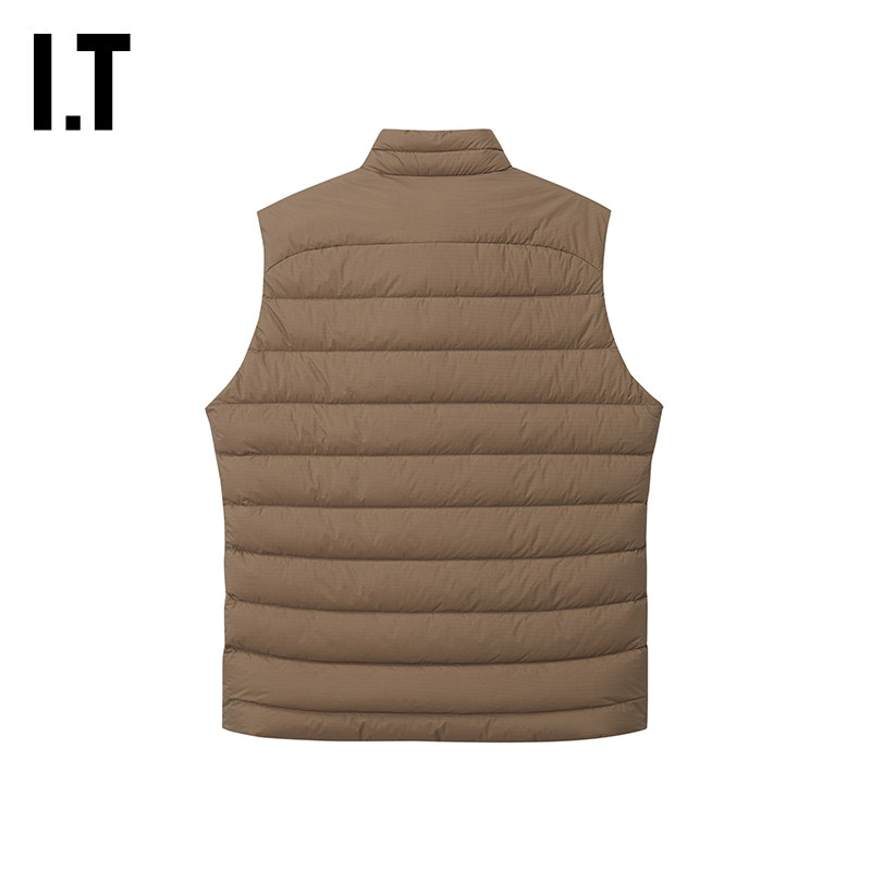 IT F.C.REAL BRISTOL男装立领拉链羽绒马甲新款绗缝羽绒背心外搭 - 图0