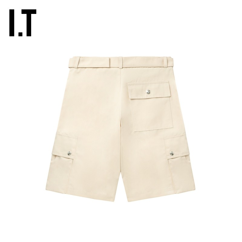 IT JACQUEMUS男装宽松工装裤短裤新款酷感街头纯色直筒裤961534MN,淘宝优惠券,粉丝福利购,淘宝优惠卷