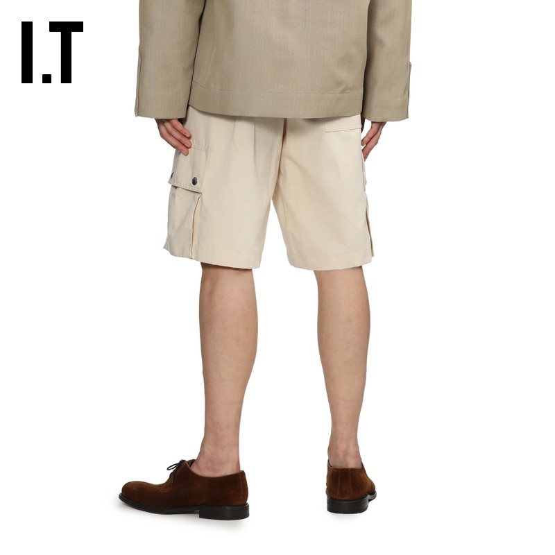 IT JACQUEMUS男装宽松工装裤短裤新款酷感街头纯色直筒裤961534MN,淘宝优惠券,粉丝福利购,淘宝优惠卷