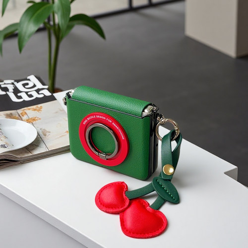 适用华为purax手机壳全包中轴铰链novaflips磁吸支架荣耀Magicvflip2高级皮小米mixflip2可爱三星zflip7防摔 - 图1