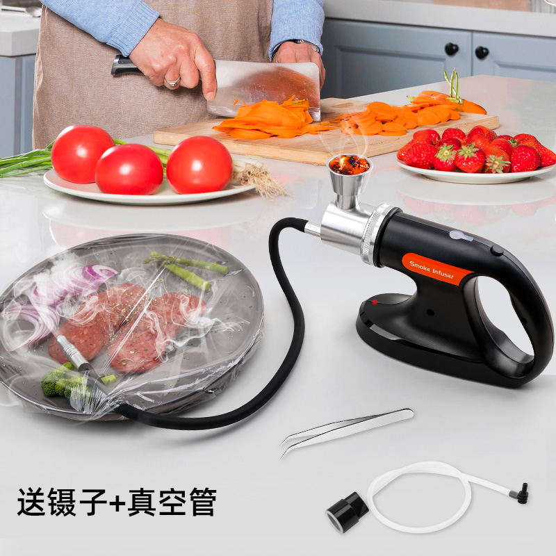 YUMYTH烟熏机多功能美食泡泡烟熏器厨房酒吧分子料理鸡尾酒烟熏枪 - 图3