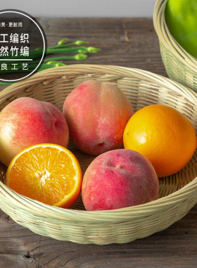 手工竹筐馒头筐簸箕篮子