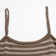 DAZZLE Disu Ole sweater winter dark khaki wool striped sweater set two-piece